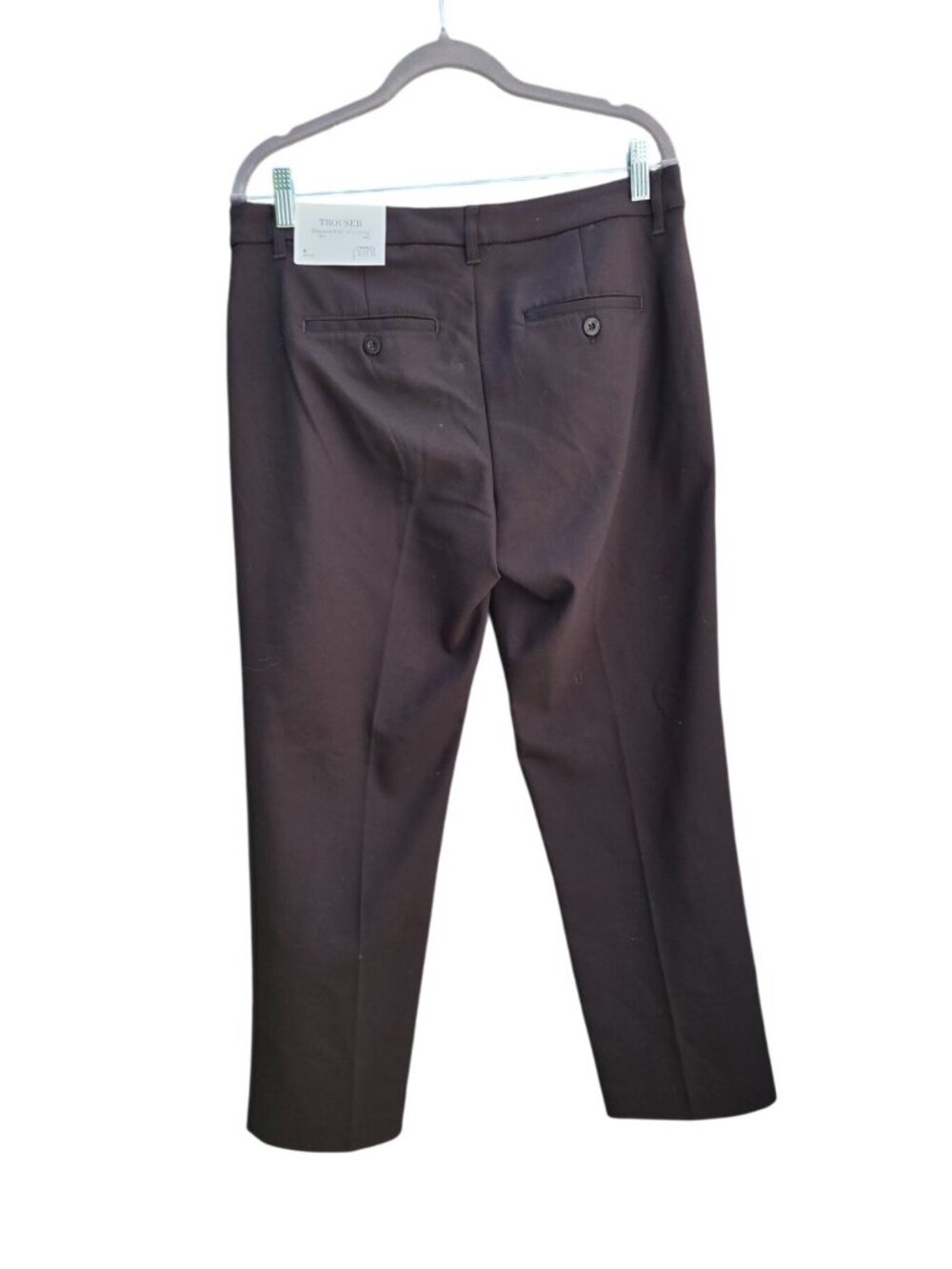 Christopher & Banks Petite Brown Mid-Rise Trousers Size 8P New - Picture 2 of 5